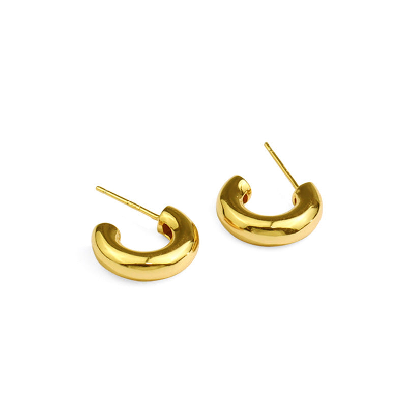 C-shape Bold Earrings