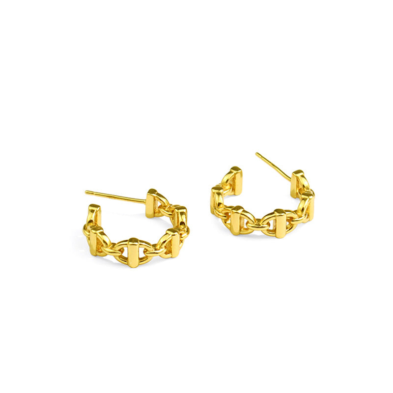 Buckle-connecting Earrings